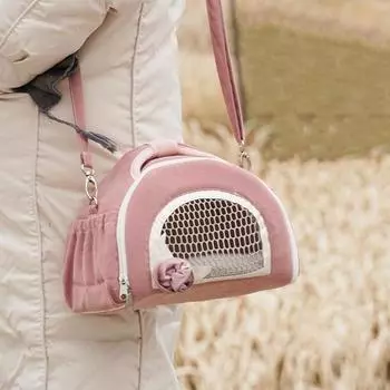 Дышащая сумка для домашних животных, маленькая сумка-переноска, дышащая удобная дорожная сумка для домашних животных, слинг для хомяка, свиньи, кролика, ежа small size