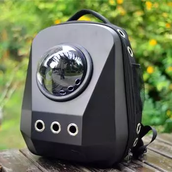 Дышащая сумка для кошек большой емкости, портативные принадлежности для кошек, космическая капсула, затеняющий рюкзак на плечо для домашних животных, подходит для кошек 35X45X28CM