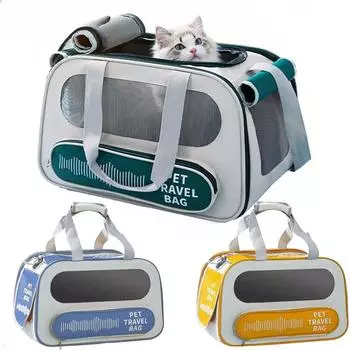 Дышащая сумка для переноски кошек, большая вместимость, переносная сумка для кошек, складная сумка для путешествий на открытом воздухе, товары для животных