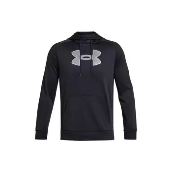 Дышащая теплая толстовка с капюшоном Under Armour из флиса с логотипом, мужские топы, черные 1379854-001 XXL