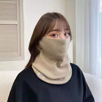 Дышащая термомаска для ушей, ветрозащитная маска для лица, простой черно-белый клетчатый шарф унисекс style 5