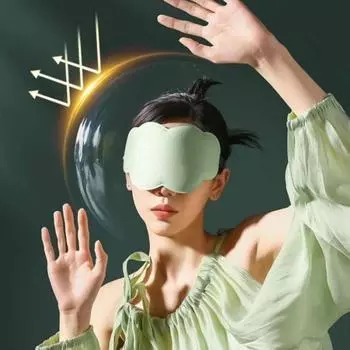 Дышащая затемняющая маска для глаз, светоизоляция, затемняющая маска для сна, облачная 3D-маска для глаз, офис чёрный