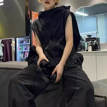 Дышащая женская солнцезащитная одежда с диагональной молнией, женский однотонный повседневный свободный топ с карманом 2XL абрикосовый