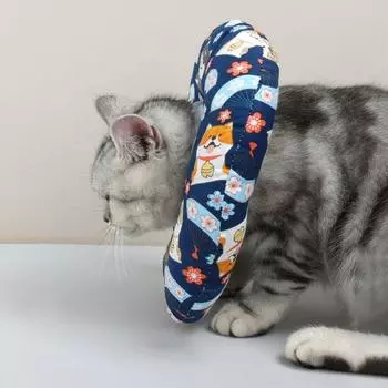 Дышащее защитное кольцо для шеи кошки, удобный электронный ошейник для кошек и собак с фиксированной шеей для кошек