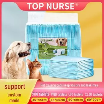 Дышащие, герметичные пеленки для дрессировки домашних животных Teddy для крупных собак - прочные, утолщенные одноразовые пеленки для сбора мочи XL size 60x90cm, 30 pieces