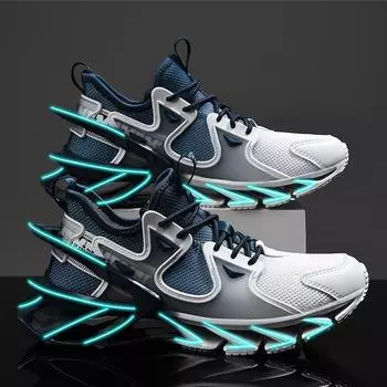 Дышащие кроссовки Shark Blade Run Носки Обувь Баскетбольная обувь Амортизирующая мягкая подошва Летающая тканая мужская обувь 39-44 39 дубильная кора