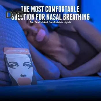 Дышащие ленты для сна с удобным клеем, приятные для кожи, без запаха, мини-размер, легко наносить, набор полосок для сна 1 Set чёрный