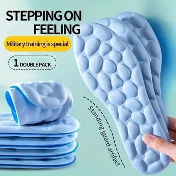 Дышащие массажные стельки из пены с эффектом памяти для обуви с ортопедической подушкой для спортивного бега EU39-40 синий