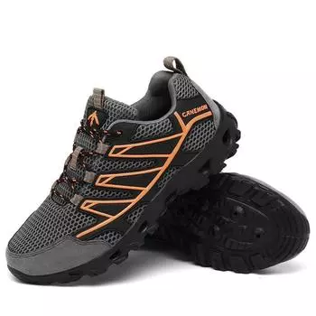 Дышащие мужские акваобувь, модные нескользящие мужские акваобувь, быстросохнущие мужские кроссовки для ходьбы, летние сетчатые кроссовки для ходьбы, размеры 39-46 39 серый