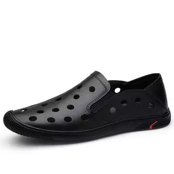 Дышащие мужские сандалии из натуральной кожи, мокасины, мужские деловые модельные сандалии, кожаная обувь ручной работы, мужские сандалии 38 белый