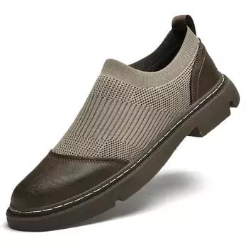 Дышащие мужские слипоны, Новое поступление, модные мужские кроссовки, мужская повседневная летняя прогулочная обувь, мужские лоферы высокого качества 38