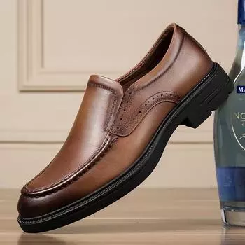 Дышащие мужские туфли-оксфорды, роскошные брендовые мужские туфли для торжественного вечера, модная стильная деловая обувь, обувь без застежек из натуральной кожи 38