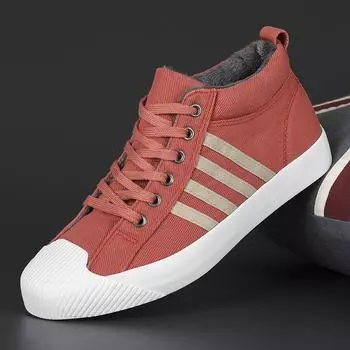 Дышащие мужские высокие парусиновые сапоги осень 2024 года базовая повседневная обувь молодежная трендовая обувь среднего берца дизайнерская обувь из мягкого парусинового материала 38 чёрный