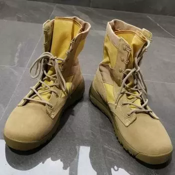 Дышащие, непроницаемые для песка, легкие, высокие тактические ботинки, кожаные ботинки для пустыни, ботинки для походов по бездорожью, ботинки Martin для пары 36 песочный