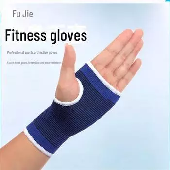 Дышащие перчатки для фитнеса с полупальцами для детей и взрослых, с защитой запястий one piece синий