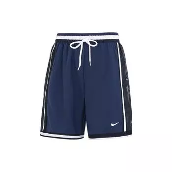 Дышащие повседневные вязаные шорты Nike с цветными блоками и логотипом на шнурке, мужские брюки синего цвета DX0256-410 S