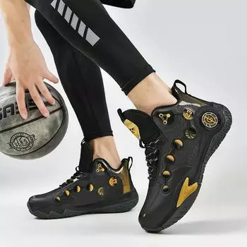 Дышащие противоударные баскетбольные ботинки новые высокие баскетбольные кроссовки для мужчин и женщин защита лодыжки нескользящие спортивные тренировочные кроссовки 36 бежевый