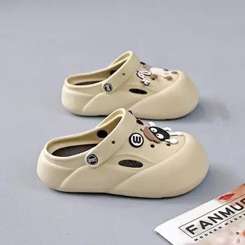 Дышащие сандалии женские летние 2024 новые дырочные туфли женские на толстой подошве верхняя одежда нескользящие тапочки с защитой от наступания на голову 07 36-37 белый