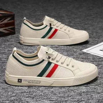 Дышащие сетчатые повседневные кроссовки для мужчин - молодежный модный стиль 39 чёрный