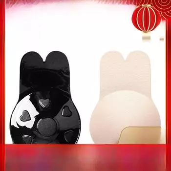 Дышащие силиконовые накладки на соски с заячьими ушками S/M (9cm diameter)