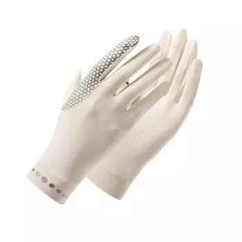 Дышащие солнцезащитные перчатки, нескользящие перчатки для вождения, аксессуары, женские перчатки для езды на велосипеде на открытом воздухе светло-серый