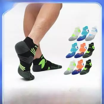 Дышащие спортивные носки унисекс: Осень-зима: альпинизм, бег, велоспорт, бадминтон. Type B, Size M (34-38 shoe size) жёлтый/белый