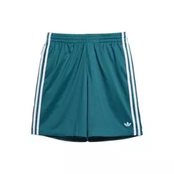 Дышащие спортивные шорты Adidas Mesh с классическими мужскими штанами с 3 полосками сине-зеленого цвета HC2205 XS
