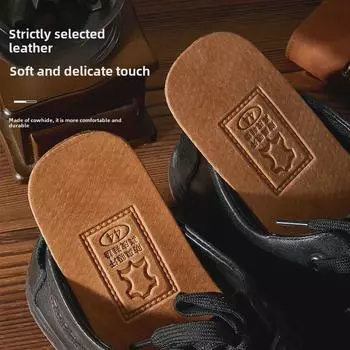 Дышащие стельки для обуви из натуральной кожи: Дезодорант, впитывающий пот, для мужчин и женщин, из коровьей и свиной кожи 36