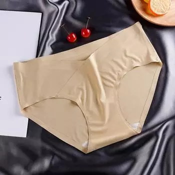 Дышащие трусики для беременных, бесшовное женское нижнее белье большого размера с низкой посадкой M белый