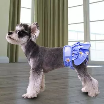 Дышащие трусики для домашних животных, физиологическое нижнее белье для собак, подгузники для щенков, мягкая текстура, быстросохнущие XS светло-зеленый