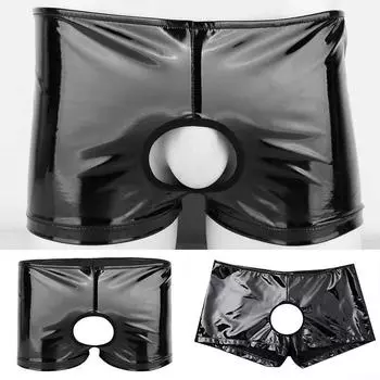 Дышащие трусики с открытой промежностью, модные мягкие из искусственной кожи 2022 L