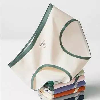 Дышащие трусики со средней талией, антибактериальные милые трусы из регенеративной целлюлозы, женское милое нижнее белье для девочек M светло-розовый