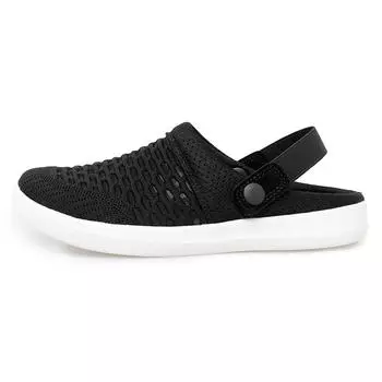 Дышащие женские сандалии-слайды - повседневная летняя обувь больших размеров на плоской подошве | Широкая ширина, комфорт и мода 35 чёрный