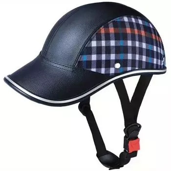 Дышащий бейсбольный регулируемый удобный безопасный для CE для мужчин и подходящий для улицы и катания на роликах шлем с сетчатым узором, ремешками, кожаный,