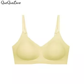 Дышащий Бесшовная спинка Мягкий косточки Мягкий поддерживающий нижнее белье Женский тонкий бюстгальтер на косточках Маленькая грудь Сборка Анти-провисание S