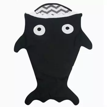 Дышащий детский спальный мешок, коляска с акулой, одеяло, детский спальный мешок жёлтый