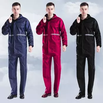 Дышащий дорожный плащ для путешествий на открытом воздухе, непроницаемый женский/мужской дождевик с капюшоном L