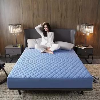 Дышащий и удобный защитный чехол для матраса из полиэстера для защитных чехлов для матрасов белый