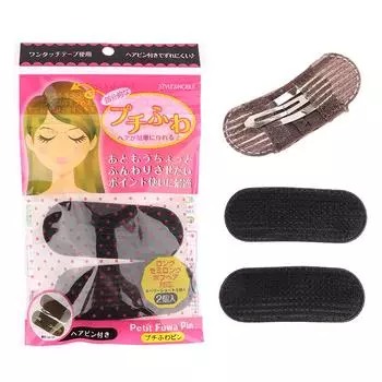 Дышащий коврик для челки, невидимые заколки для волос, вставки, заколка для волос, расческа для волос с начесом чёрный