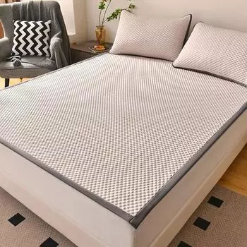 Дышащий охлаждающий наматрасник с легкой подушкой для комфорта при кондиционировании воздуха, гладкость и приятная для кожи ощущение прохлады 90x200cm 1pc