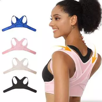 Дышащий пояс для мужчин, женщин, студентов, поддержка спины, плеч, спины, корректирующий пояс против горбуна XL розовый