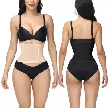 Дышащий пояс на липучке Пояс для живота Корректирующий пояс Пояс для упражнений Потовый пояс для восстановления после родов S