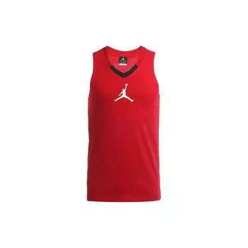 Дышащий повседневный баскетбольный тренировочный жилет Jordan с логотипом Jordan, мужские топы, красный, белый 683998-687 L