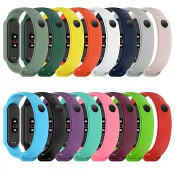 Дышащий ремешок для умных часов Xiaomi Mi Band 5 5NFC 6 6NFC, браслет на запястье