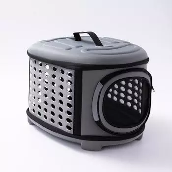 Дышащий сетчатый рюкзак для прогулок с домашними животными, портативная сумка для переноски домашних животных 35*20*22cm серый