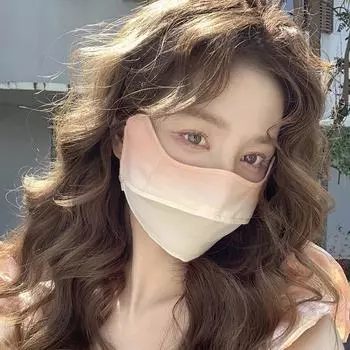 Дышащий шарф для лица из ледяного шелка, спортивная маска для лица с защитой от ультрафиолета, платок на голову A