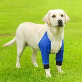 Дышащий собачий локтевой бандаж из хлопка для поддержки плеч собак, защита локтей для передней ноги собаки M синий