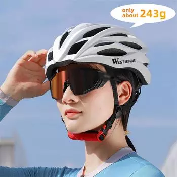 Дышащий велосипедный шлем, велосипедный шлем, сверхлегкий встроенный велосипедный шлем, защитная крышка для езды на велосипеде чёрный