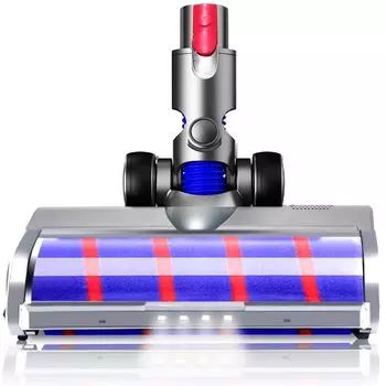 Dyson v8 головка v7 v8 v10 v11 v15 сменная головка общего назначения Dyson sv10 sv11 sv12 sv14 Применимая головка для мягкого роликового очистителя твердых полов 4 LDE серый