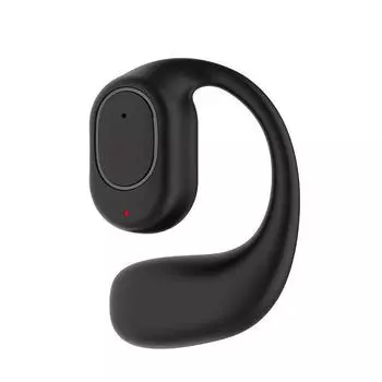 DZ02 Беспроводные наушники Bluetooth 5.4 с универсальным крючком Спортивные наушники Одиночная бизнес-гарнитура с микрофоном Hi-Fi стерео наушники с шумоподавлением белый